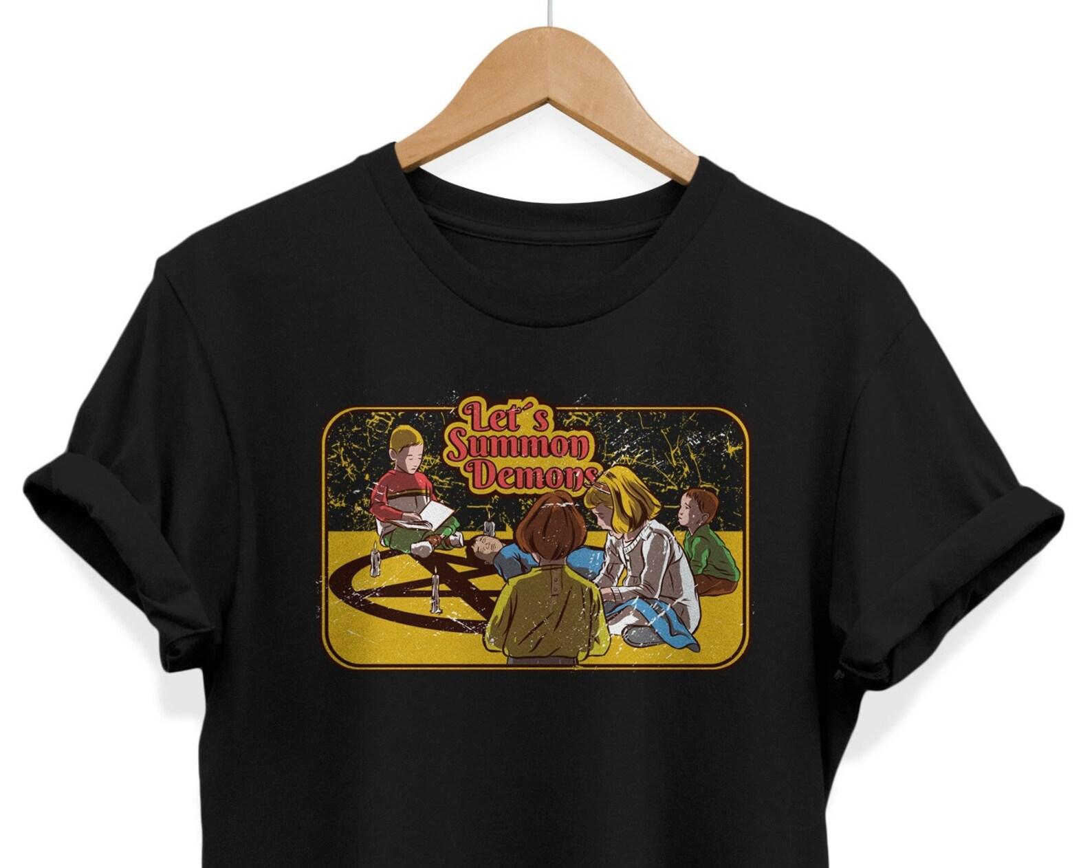 Let s Summon Demons T-Shirt, Grunge Goth Emo Tee 2XL