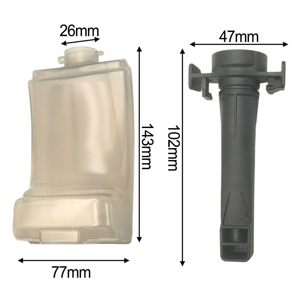 For Karcher WV1 WV2 Window Vacuum Replacement Water Tank 4.633-122.0 With Inlet Tube PE Plastic Leakproof Design White