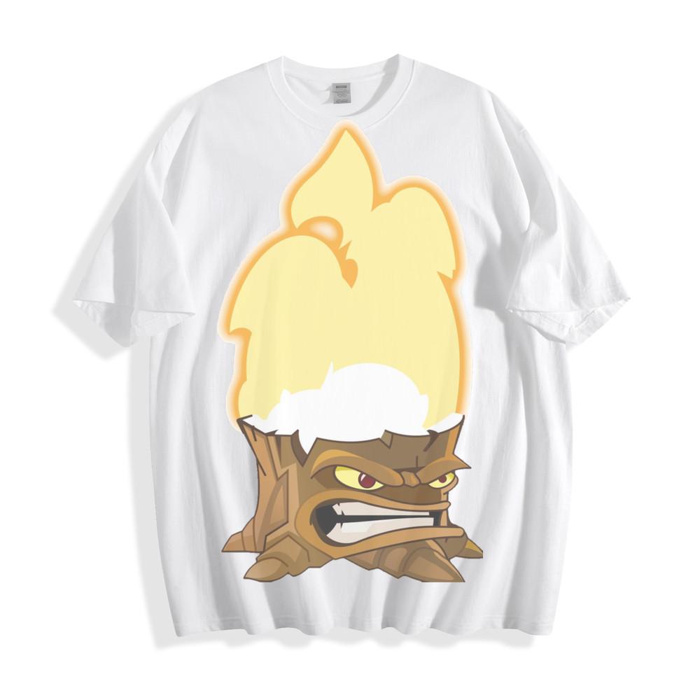 Blazing Stump Warrior T-Shirt - Fiery Plants Vs. Zombies Inspired Unisex Tee