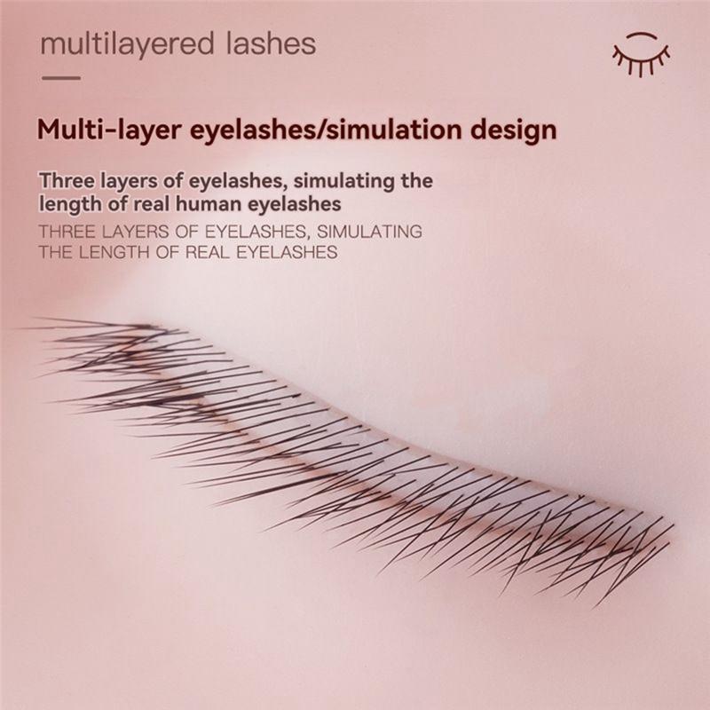 Eyelash Grafting Practice Head Model Eyelash Grafting Training Tools Eyelash Extension Mannequin Head розовый