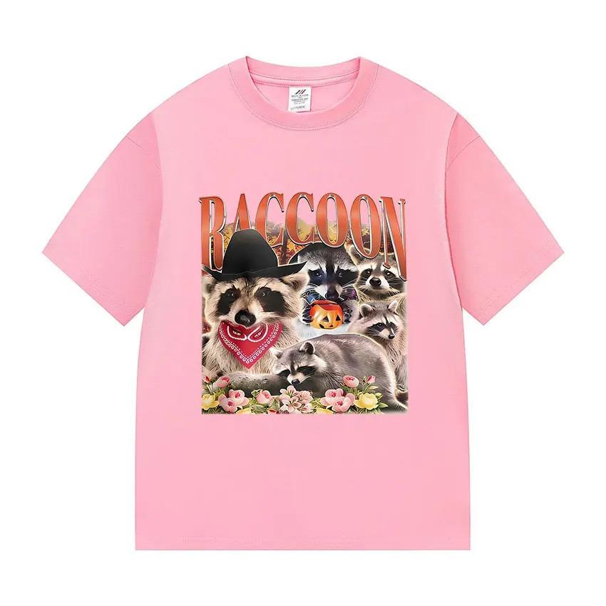 Trash Panda Meme Graphic Tee 100 Premium Cotton Vintage Washed Oversized Unisex Summer Street Fashion Women And Men Tshirts