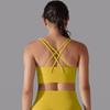 Nessaj Prodyšná běžecká sportovní vesta pro ženy Push Up Yoga Bra Back Cross Gym Fitness Spodní prádlo