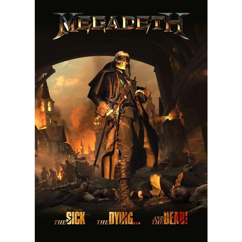 Vintage Heavy Metal Rock Band Megadeths Album Poster Canvas Painting and Prints Hip Hop Singer Wall Art for Home Room Decor Gift