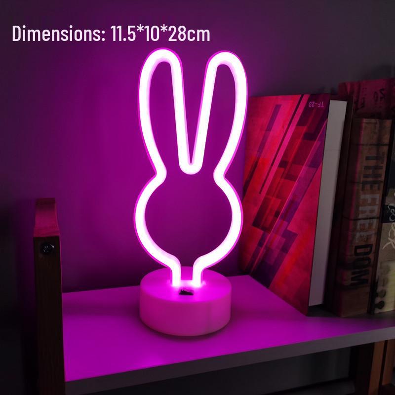 Luz de Mesa LED Neon para E-Sports e Decoração de Quarto