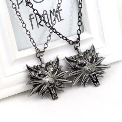 The Witcher 3 Original Wolf Head Retro Pendant Necklace