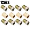12Pcs Brake Line Connector 3/8IN- 24 Threads Brake Line Fittings Replaces For 3/16" Tube 3/8-24 Threads