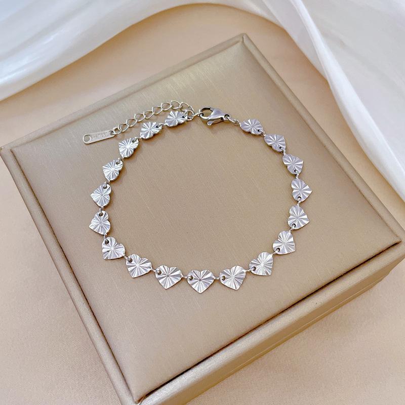 Dongmen Spersonalizowana Laserowa Bransoletka Łańcuszkowa Miłość Damska Retro Dziewczyna