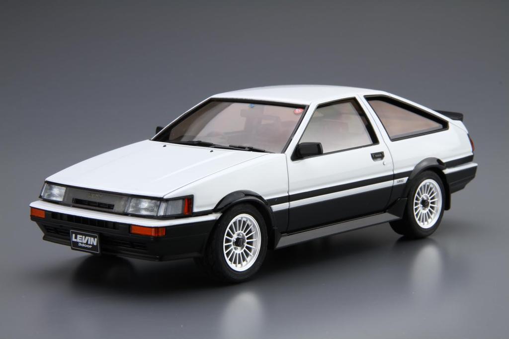 Aoshima Bunka Kyozai The Model Car Series Toyota AE86 Corolla Levin Plastic Model 1/24 No.17 GT-APEX '85 (Automobile)