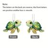 2D Acrylic Turtle Pendant: Add a Cute Touch to Your Car, Bag, and Keys!