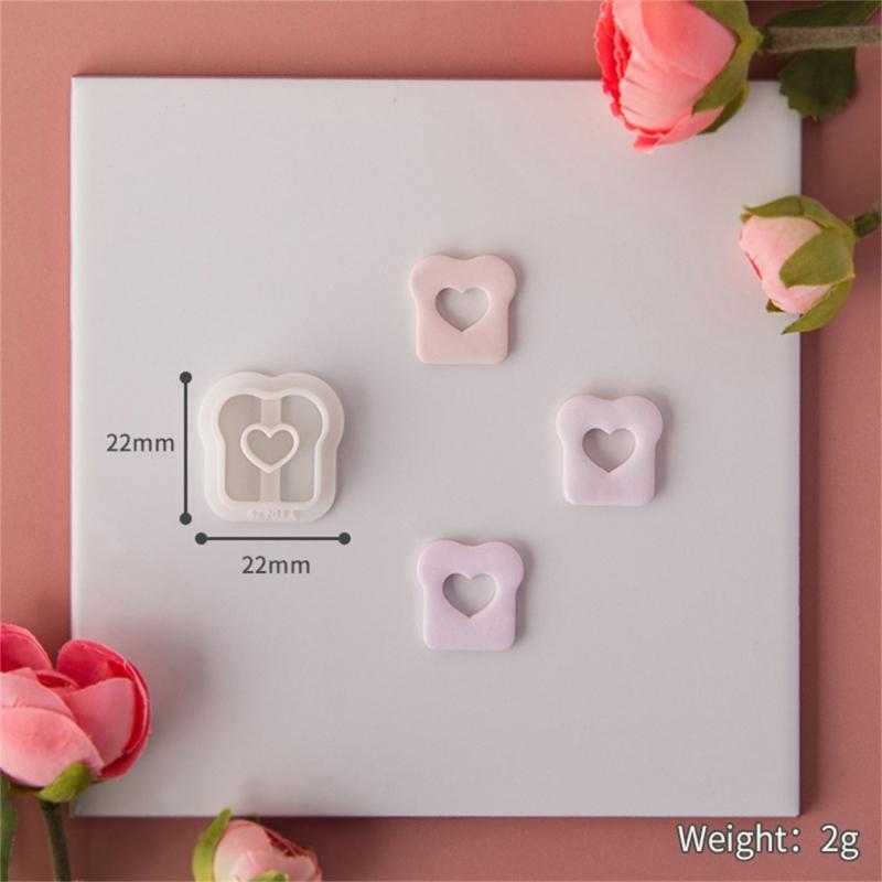 Heart Clay Cutters Clay Jewelry Cutters Valentine's Day Clay Earring Cutters DIY Earrings Accessories for Jewelry Making
