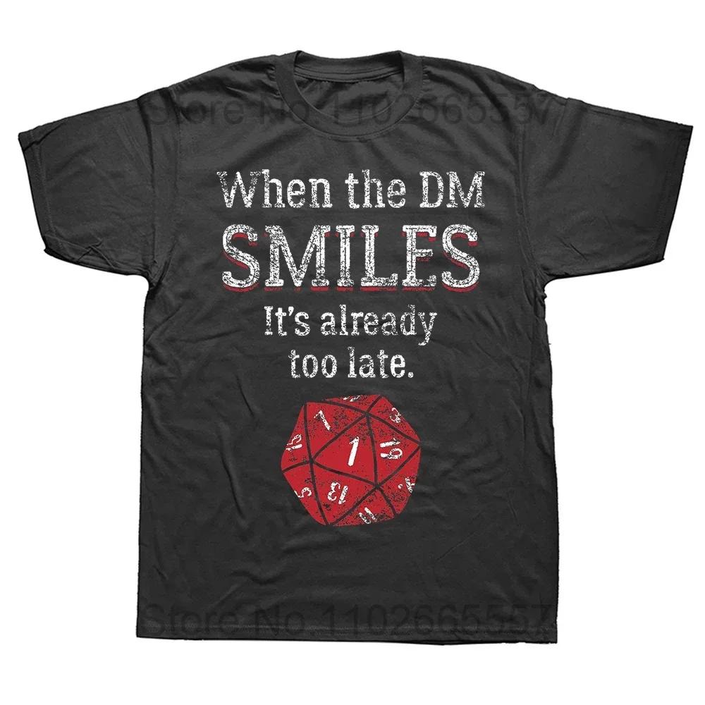 Neuheit Dungeon Drache T-Shirts Grafik Streetwear Oversized Y2k Kurzarm Ich Habe Einen Plan D20 Würfel Rollenspiel DnD T-Shirt Herren