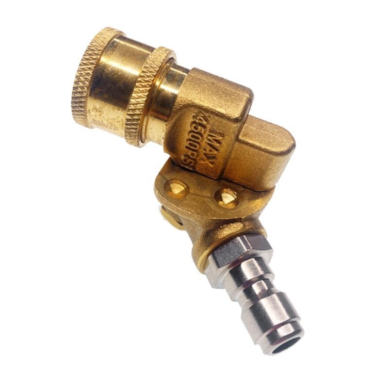 

JU64 Pressure Washer Nozzle Cleaning Hard To Reach Area Quick Connecting 360 Degree Pivoting Coupler Cleaning Connector China Mainland