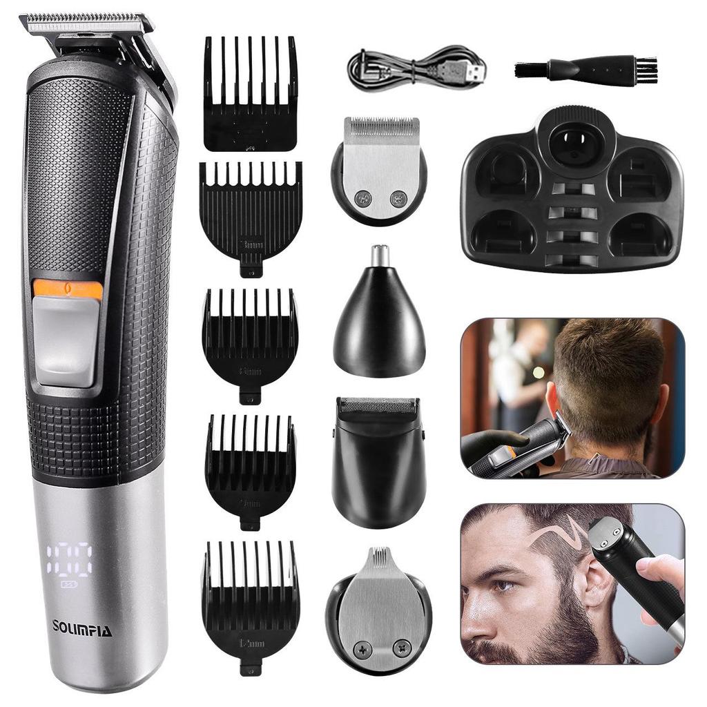 Multi-functional 5-in-1 Electric Hair Clipper & Trimmer Set for Home Use