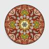 Ethnic Style Vintage Mandala Rug Round Rug Balcony Hanging Basket Living Room Decorative Floor Mat Anti -Slip Area Rug