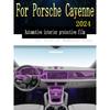 For Porsche Cayenne 2024 Gearbox Panel Navigation Screen Automotive Interior TPU Protective Film Cover Anti-Scratch Sticker
