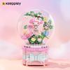 Keeppley  Construction Block Music Box Kuromi Mymelodybuilding Block Plaything Model Desktop Decoration Collection Plaything Birthday Present