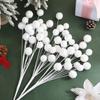 Christmas Tree Ornament White Snowball Foam Decorations for Holiday Window Setup and Party Displays with Classic Seasonal Style