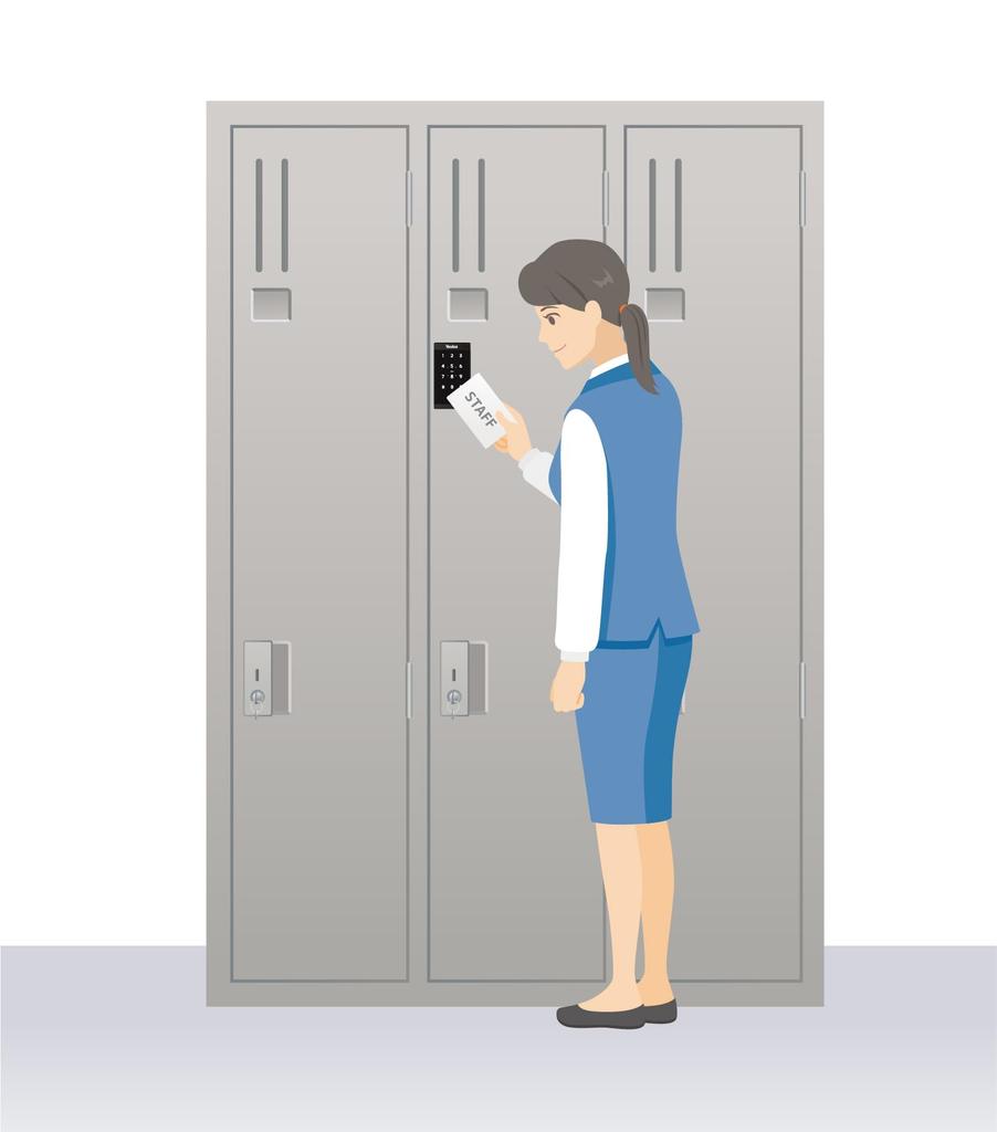 Rockman Japan Digital Door Lock, LC-912, for Steel Lockers, Card and PIN Code Operation, Installation Video Included