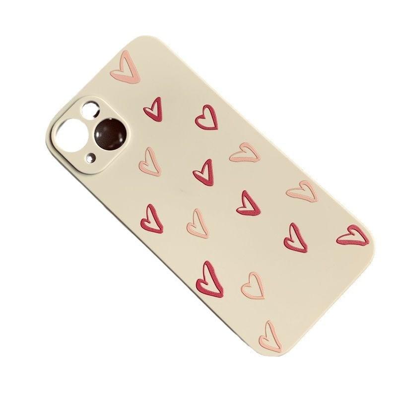 Applicable To IPhone16 17ProMax Mobile Phone Case Apple 15plus Silicone All Inclusive Soft 14pro Love Couple