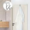 4Pcs Over Door Hooks Featuring Protective Sponge Inserts Fit Door 1.2 To 1.4 Inches Wide Metal Construction Rust Proof
