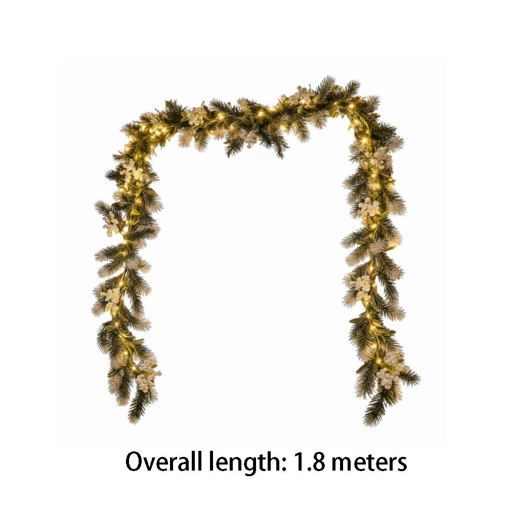 Realistic Rattan Rattan Light String Imitation Pine Needle Light String  Balcony 1.8M