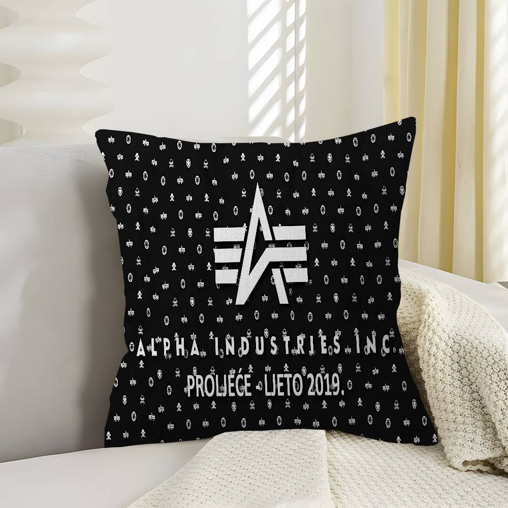 A-Alpha La I-Industries Logo Cushion Cover Car Throw Pillow Case For Sofa Car Christmas Gift 40X40Cm 45X45Cm