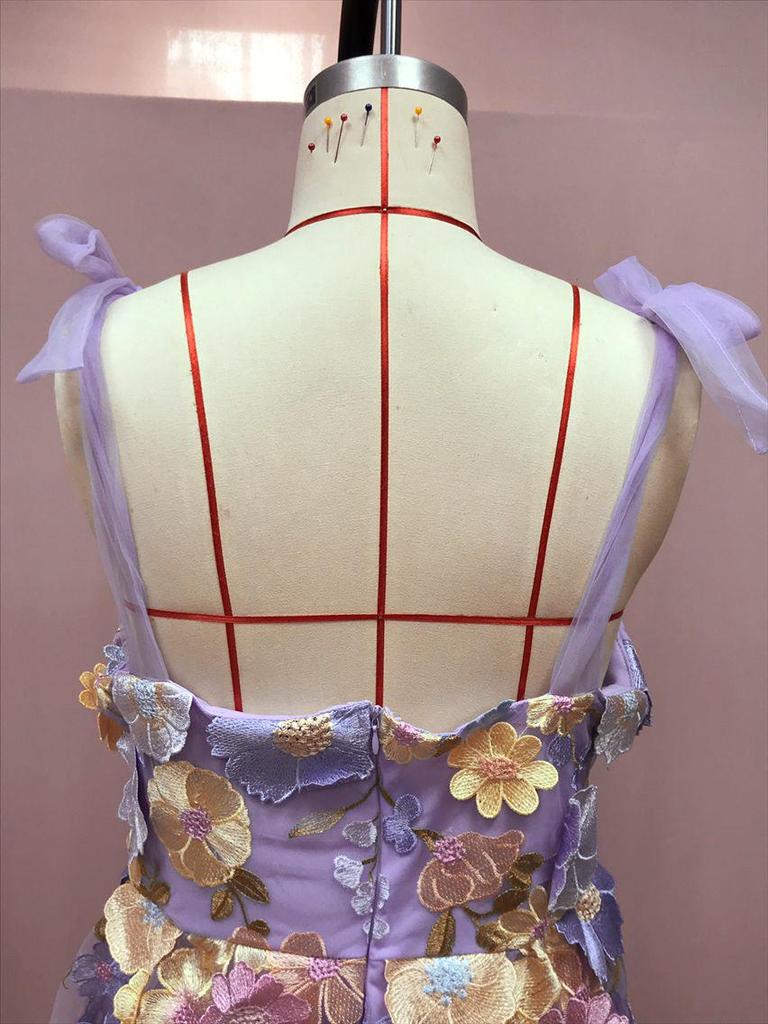 2025 Women's Fashion Floral Embroidered Sexy Suspender Dress