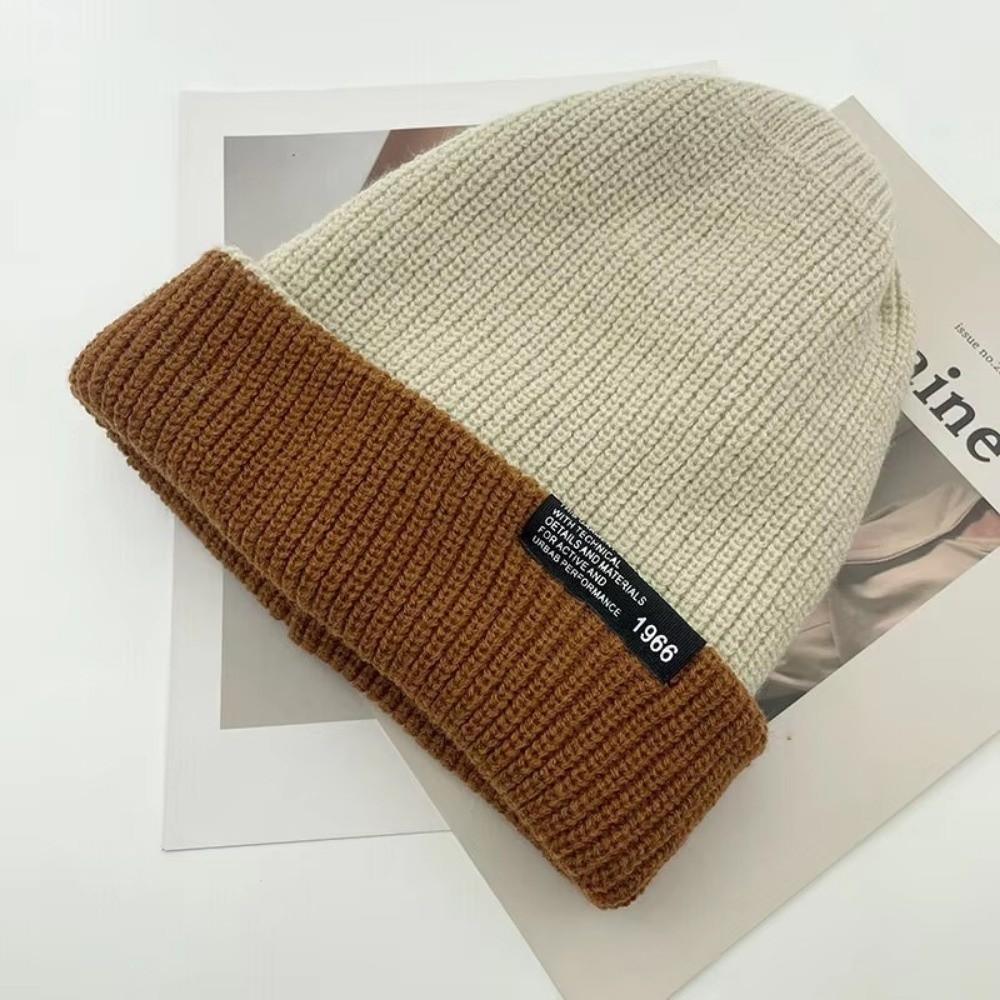 Unisex Autumn Winter Knitted Hat Soft Thickened Woolen Hat Warm Breathable Beanies Hat Women Men