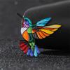 Mehrfarbige Emaille Kolibri Brosche mit tropfendem Öl für Damen und Herren Mode Luxus Metall Pins Dekoration Schmuck Zubehör