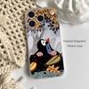 Cartoon Littles M-Mole Frosted Clear Magnetic Phone Case for iPhone 17,16,15,14,13,12,11 Pro,Max,Plus,Mini,Air,E
