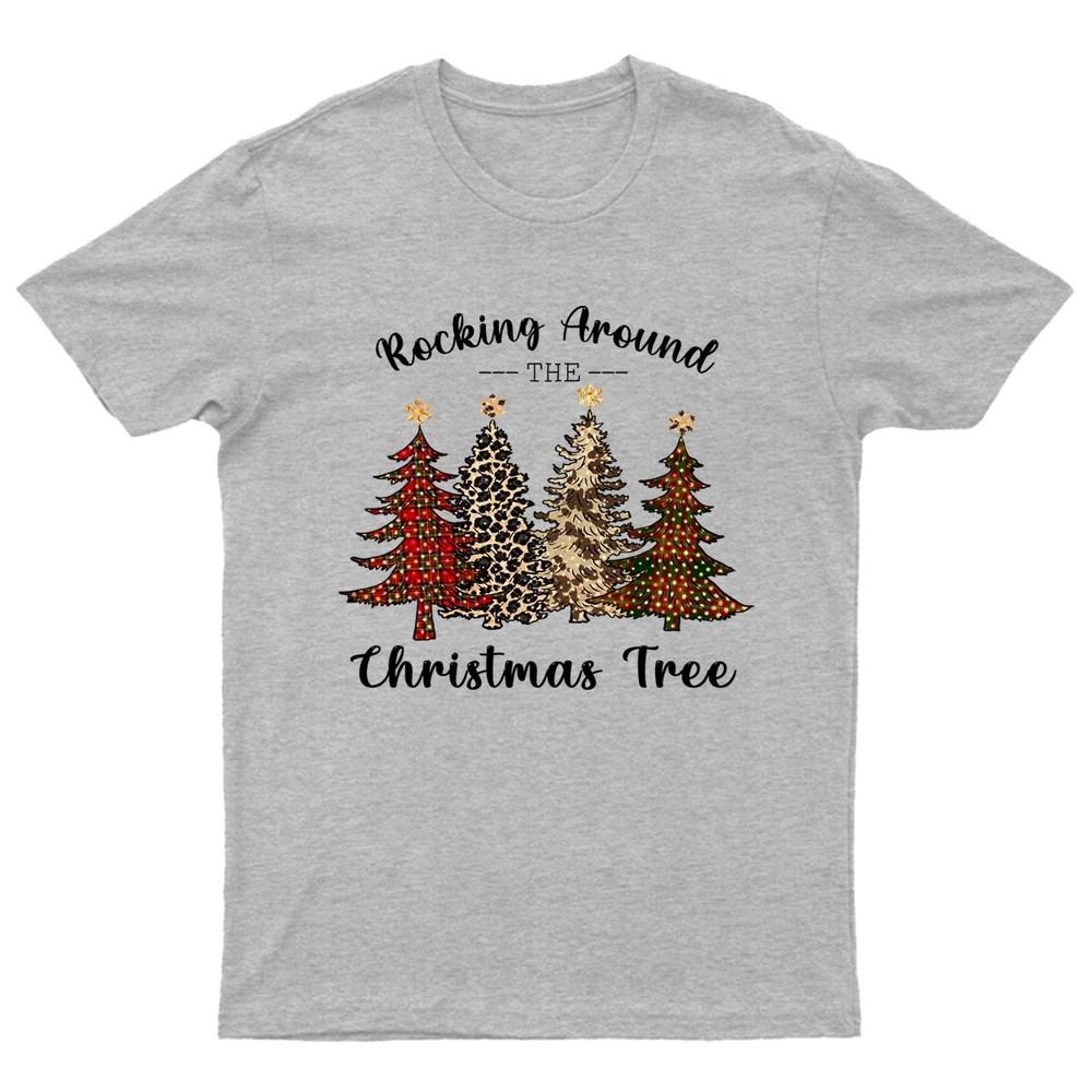 Rocking Around The Christmas TShirt Unisex Gift Retro Funny Unisexs Vintage a