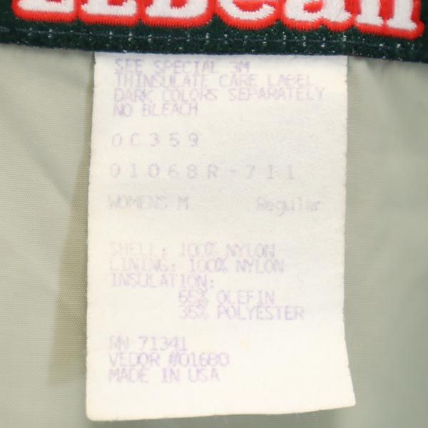 L.L.BEAN Outdoors Nylon Batting Jacket M Purple Women Used