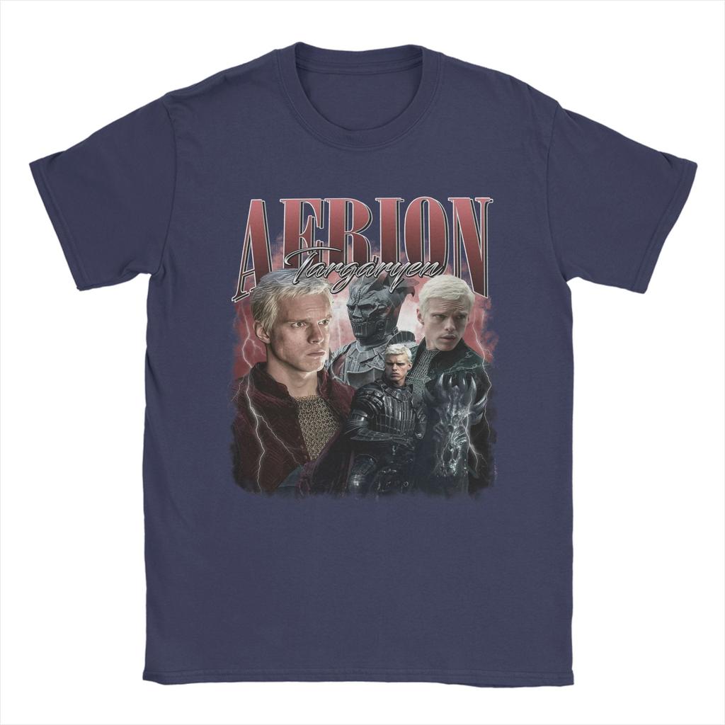 Mens TShirt Aerion Targaryen A Knight Of The Seven Kingdoms Funny Pure Cotton Tee Shirt T Shirts Round Collar Clothes 4XL 5XL