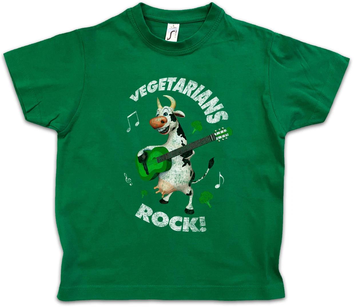 VEGETARIANS ROCK Kids Boys kids boys T-Shirt Vegan Food Vegetarian Animals Welfare Cow 150