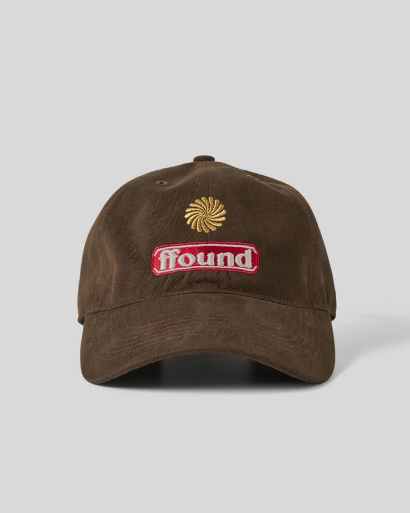 HUMAN N CAT Pound 3 Cotton Washed Ball Cap [Brown]