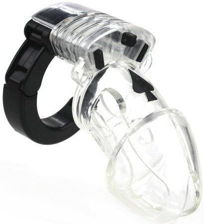 Adjustable Chastity Cage 10 X 3.5cm Transparent - CockLock - Chastity Cages