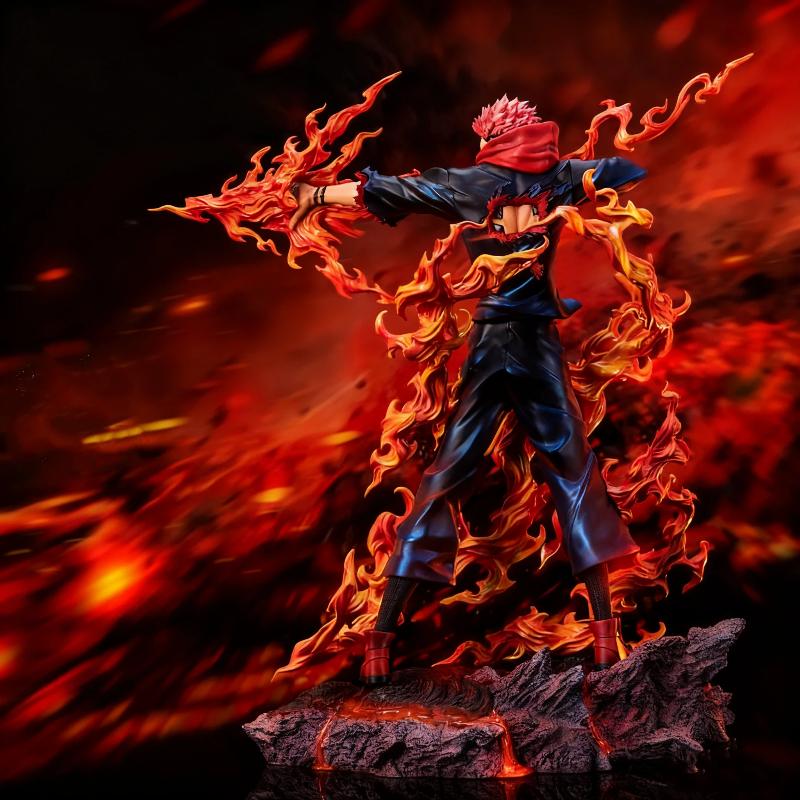 ג'וג'וטסו קאיסן 30 ס"מ מהדורת אקסטרים סוקונה דמויות פעולה יוג'י איטאדורי צעצוע אנימה דגם GK פסל מוגמר צבוע PVC מתנות לבנים