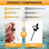 20 Pcs TriGrip Rivet with 20 O Rings Long Grip TriFold Tri Bulb for Deep