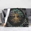 Mjolnir  the Hammer of Thor Blanket Flannel Autumn/Winter Viking Breathable Soft Throw Blankets for Bedding Travel Quilt