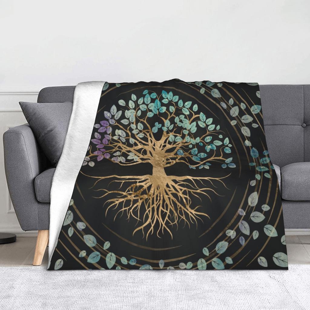 Mjolnir the Hammer of Thor Blanket Flannel Autumn/Winter Viking Breathable Soft Throw Blankets for Bedding Travel Quilt