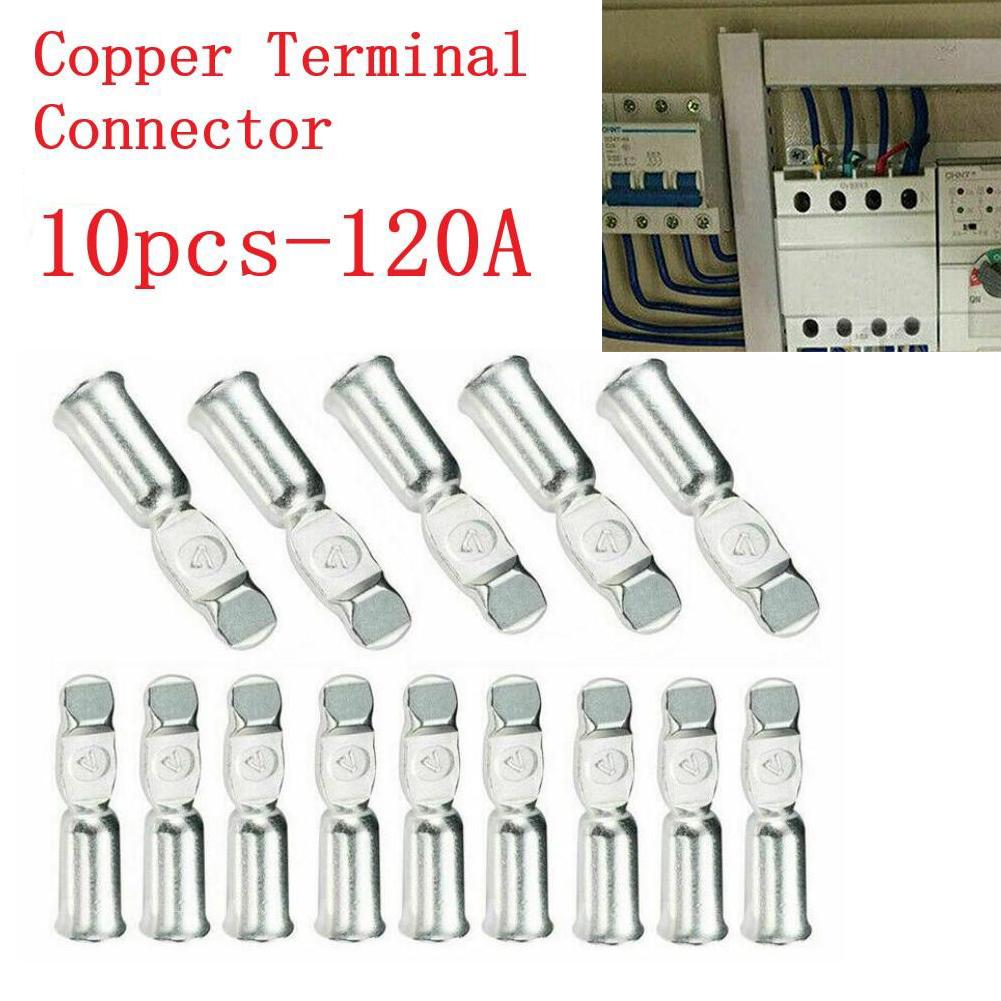 Heavy Duty Copper Terminals Connector 10 Pack Up To 600 Volts Perfect For Battery Connections Forklifts And More!