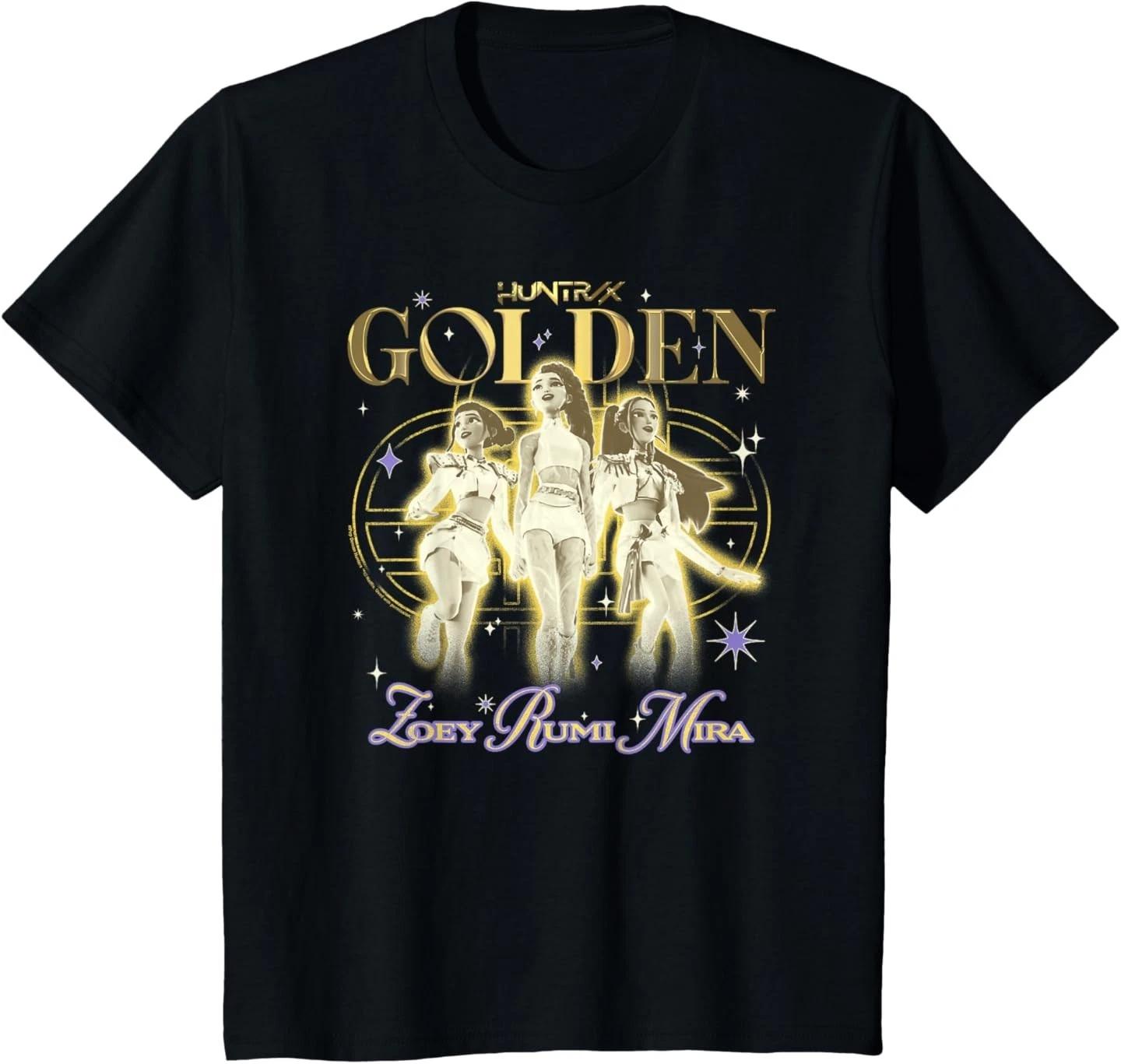 Kpop Demon Hunters Huntrix Golden Zoey Rumi Mira T- Shirt 4XL