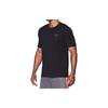 Under Armour Casual Quick-Dry Fitness T-Shirt Men tops Black Gray 1257616-001