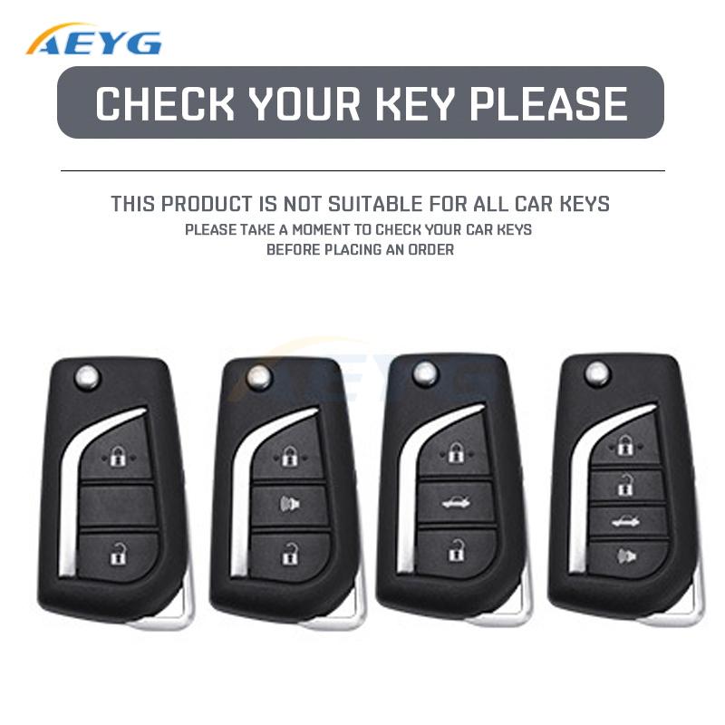 Tpu Car Key Case Cover Shell Fob For Toyota Camry Levin Corolla Reiz Highlander Toy48 Blade Key Chain Accessories