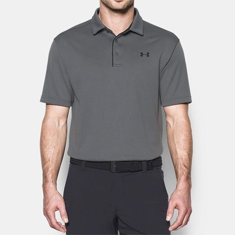 Under Armour Golf Sports Casual Short Sleeve Polo Shirt Men Tops Grey 1290140-040