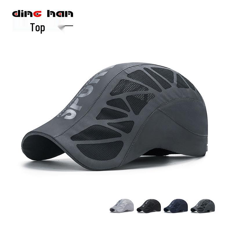Summer Men's Quick-Dry Breathable Mesh Sports Cap with Sunshade and Sun Protection