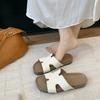 Fashion Word New Soft Sandals Slippers Women's Summer Wear Flat Beach Sandals