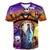Halloween Skull Graphic Men's T-shirts Harajuku Hip Hop Streetwear Short Sleeve Loose Top