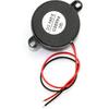 2-Pack DC 3-24V 85 dB Active Piezo Buzzer Piezoelectric Sound Beeper Continous Sound Car Accessries Black