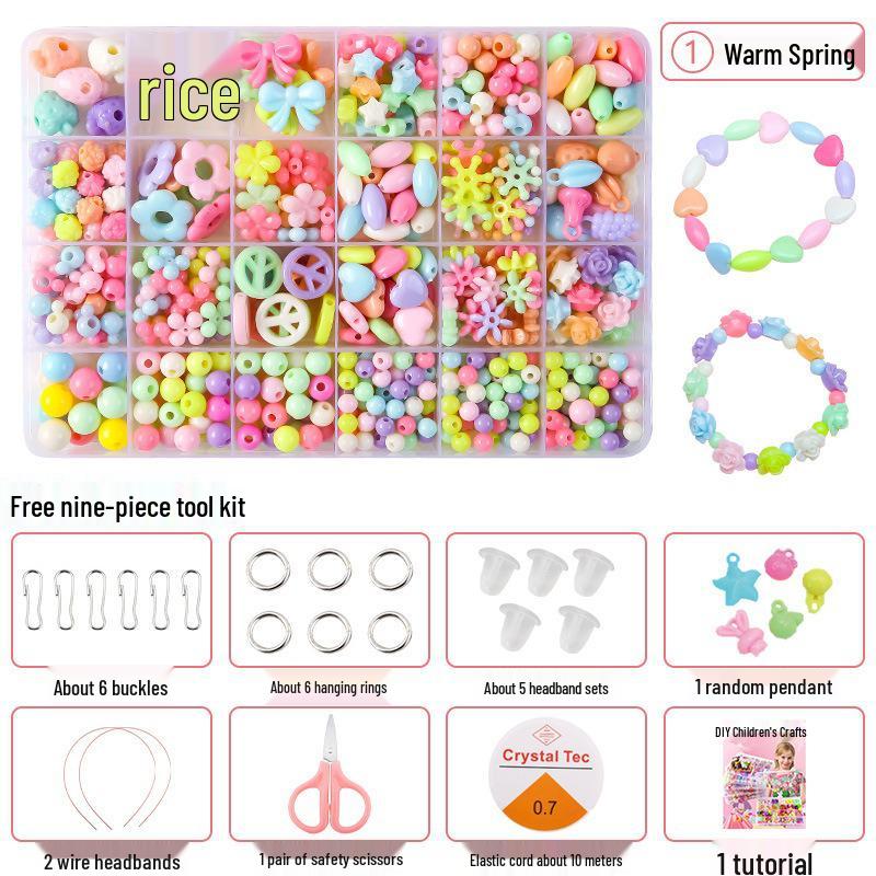 Kids' Handmade Bracelets DIY Gift Set for 8-Year-Old Girls - Beading Materials Included